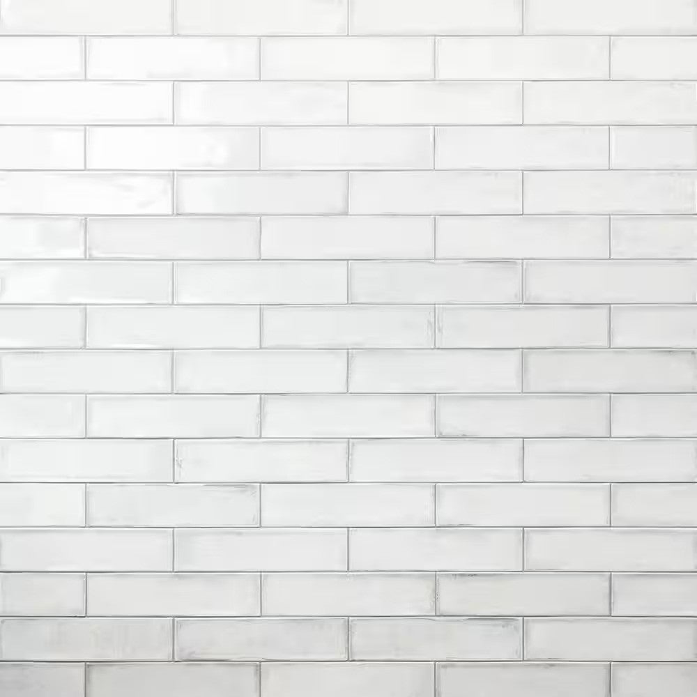 Moze White 3 in. x 12 in. 9 mm Ceramic Wall Tile (22-Piece) (5.38
