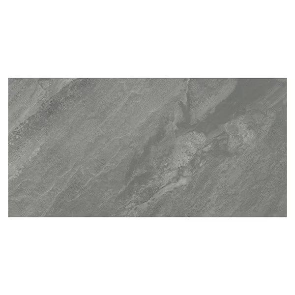 Yardan Graphite 24 in. x 48 in. Matte Porcelain Stone Look Floor