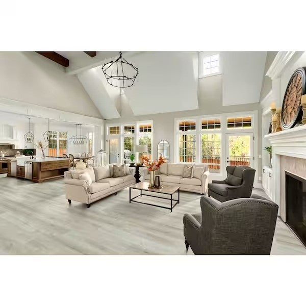 Coral Cove Hickory 12 MIL x 7 in. W x 48 in. L Waterproof Click